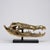 Sculpture of a Crocodile Head, 21st Century, Gilded Bronze For Sale - Image 9 of 10