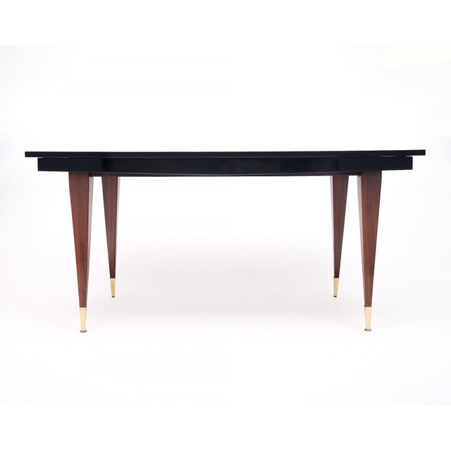 Wood Macassar of Ebony Vintage Dining Table For Sale - Image 7 of 9