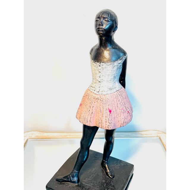 1980s S Eylanbekov Alva Museum Hand Painted Petite Danseuse Contemporary Bronze Sculpture For Sale - Image 12 of 14
