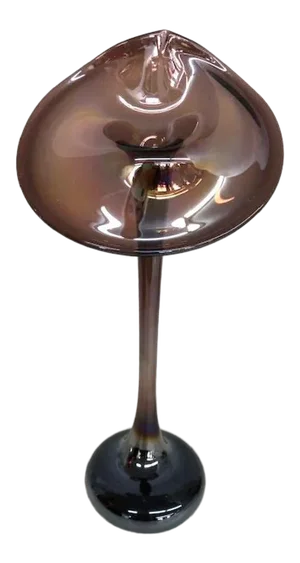 Calla Lily Purple Iridescent Art Glass Jpp85 Slim Vase
