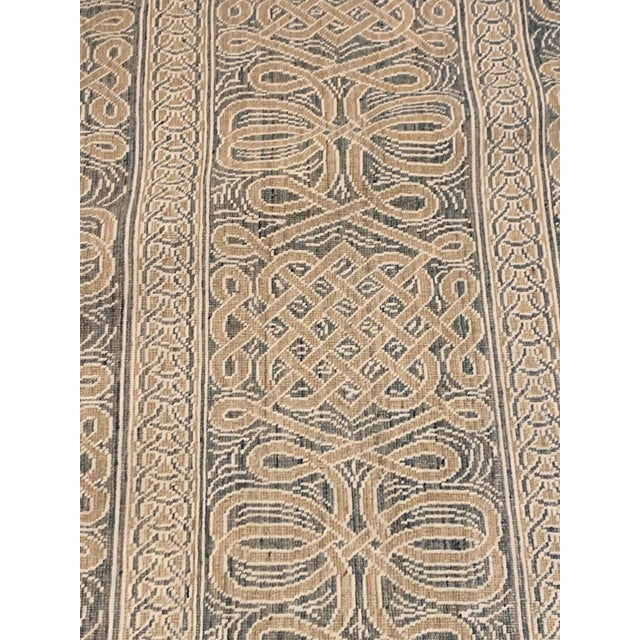 Modern Vespero Beige, Blue and White Hand Knotted Wool Rug by Doris Leslie Blau For Sale In New York - Image 6 of 7