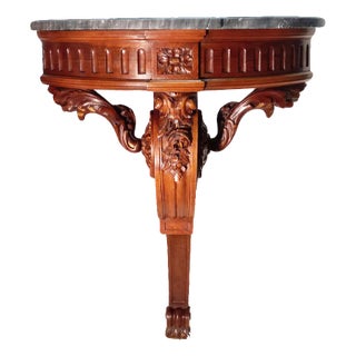 Louis XVI Walnut Console, 1880s For Sale