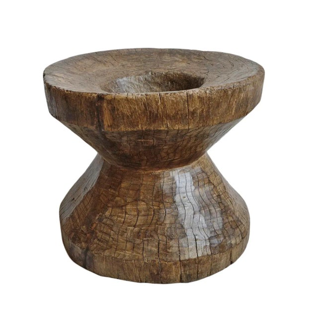 Vintage Naga Rustic Tribal Wood Pestle Pot For Sale In Los Angeles - Image 6 of 6