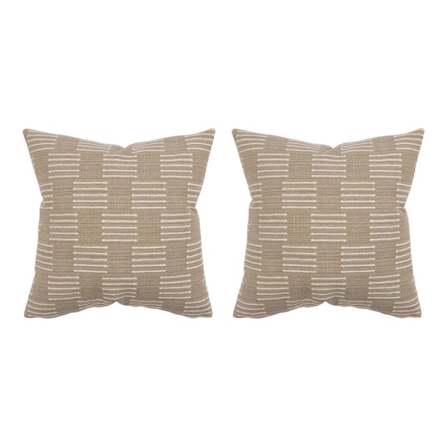 Bonez Wheat 22x22 Pillow, A Pair For Sale