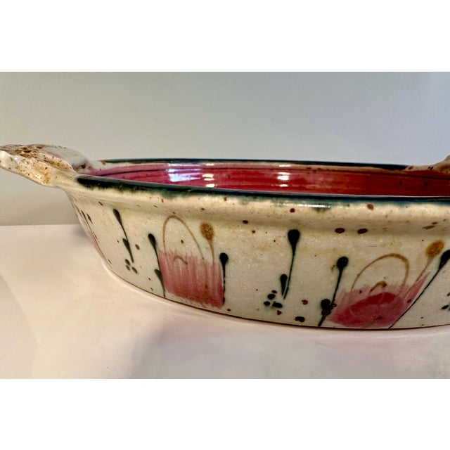 Studio Ceramic Art Tray, Germany, 1980s For Sale - Image 4 of 13