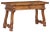 19th Century Spanish Baroque Style Walnut Trestle Console Table With Two Drawers For Sale - Image 4 of 5