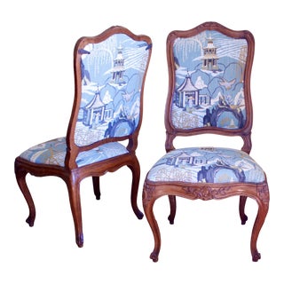 Carved Italian Rococo Chairs, 18th Century - a Pair For Sale