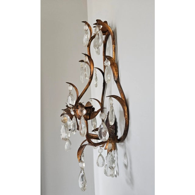 1960s Hollywood Regency Candle Sconces - A Pair For Sale - Image 4 of 11