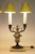 1920s Matched Pair Neoclassic French Empire Regency Tole Bronze Marble Candelabra Table Lamps For Sale In Los Angeles - Image 6 of 12