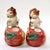 Farmhouse 1990 Fitz and Floyd Ceramic Squirrel Candle Holders For Sale - Image 3 of 9