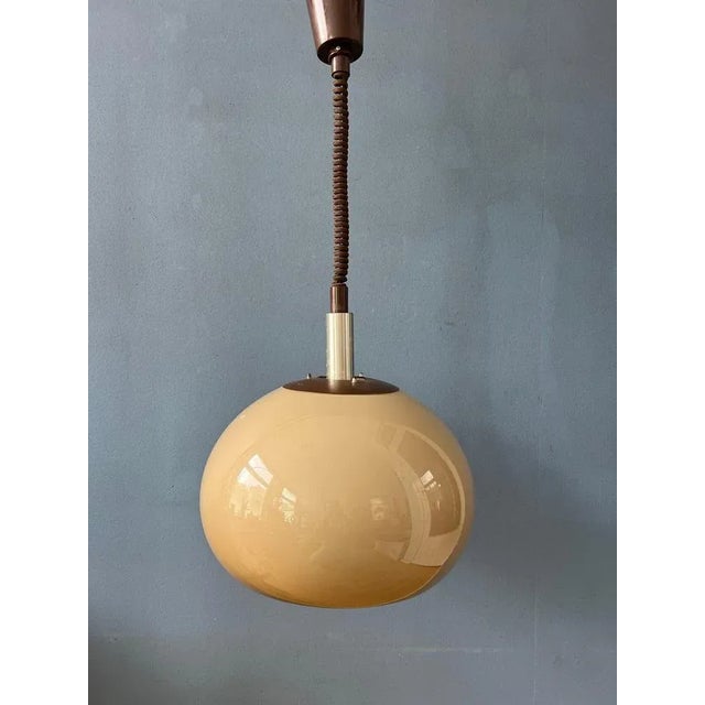 Mid-Century Mushroom Pendant Lamp from Dijkstra For Sale - Image 11 of 11