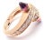 1990s 1990s Cartier Menotte Rose Gold Diamond Rhodolite Band Ring, Size 5.75 For Sale - Image 5 of 10
