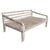 Simple classic style hand crafted teak wood twin size daybed with white wash finish. Great for outdoor or indoor use....