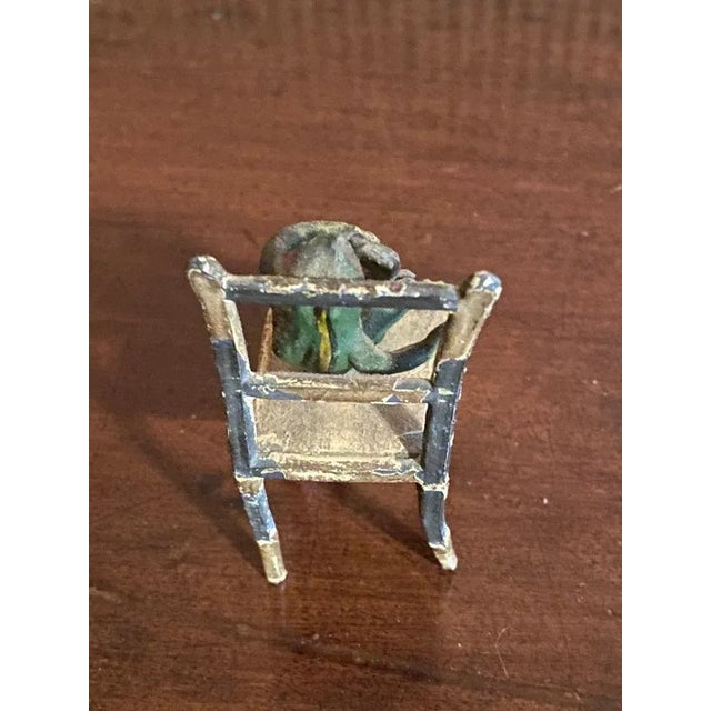 Bronze Late 19th Century Cold Painted Bronze Frog Musicians, Austrian - Set of 3 For Sale - Image 8 of 13