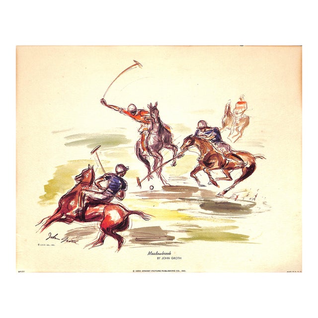 Meadowbrook Polo 1953 by John Groth For Sale