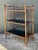 Vintage Chevron Bamboo Painted Etagere For Sale In West Palm - Image 6 of 12