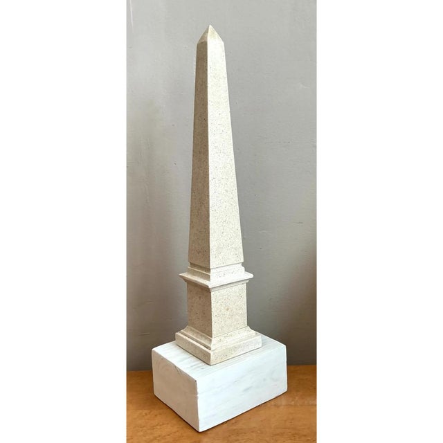 Vintage Stone and Wood Obelisk For Sale - Image 11 of 12