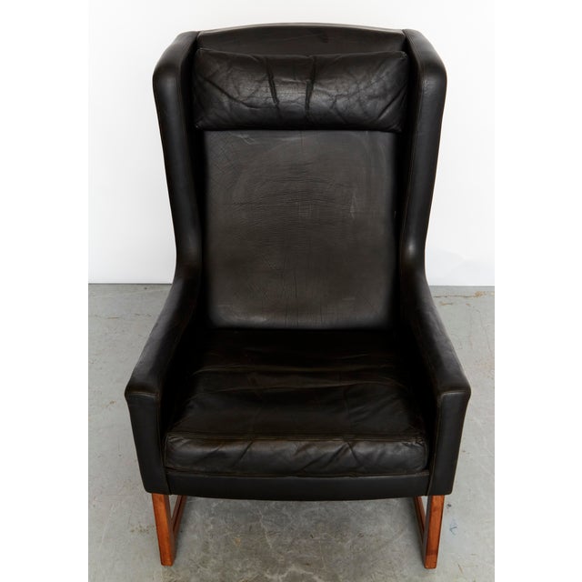 Vintage Set of Wingback Lounge Chair & Ottoman by Rudolf Glatzel for Kill International, 1960s For Sale - Image 17 of 18