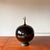 Mid 20th Century Mid Century Modern XL Black Ceramic and Walnut Sphere Table Lamp For Sale In Portland, OR - Image 6 of 14