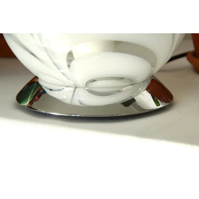 Vintage Space Age Murano Table Lamp, Italy, 1970s For Sale - Image 7 of 11
