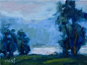 Whitefish Montana, Contemporary Landscape Oil Painting