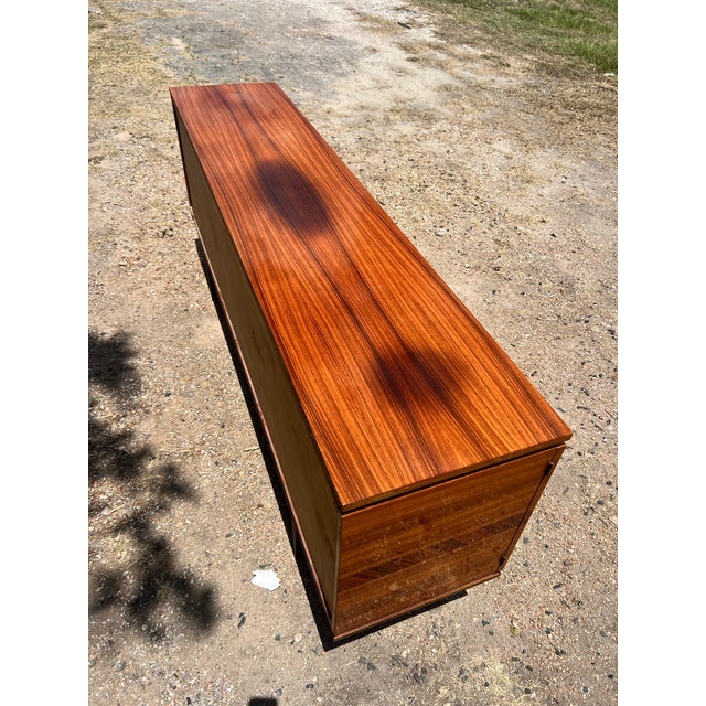 French Art Deco 1940's Light Macassar Sideboard For Sale - Image 11 of 12