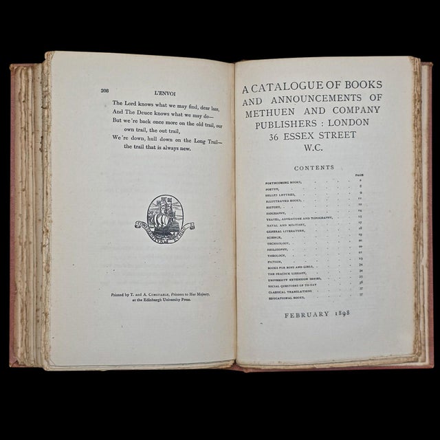 Antique Poetry Book, Barrack Room Ballads, Rudyard Kipling, Literary Classic For Sale - Image 12 of 12