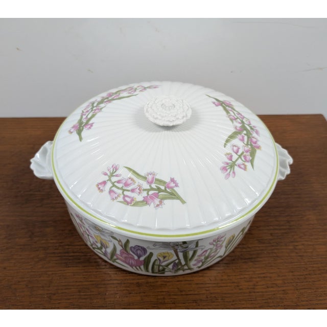 Vintage Shafford Oval Covered Casserole Herbs & Spices Quart Large For Sale In Washington DC - Image 6 of 10