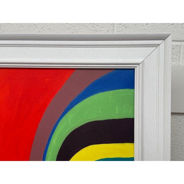Large Contemporary Abstract Art "Cosmic Rainbow" on Canvas by British Artist, 2005 For Sale - Image 9 of 14