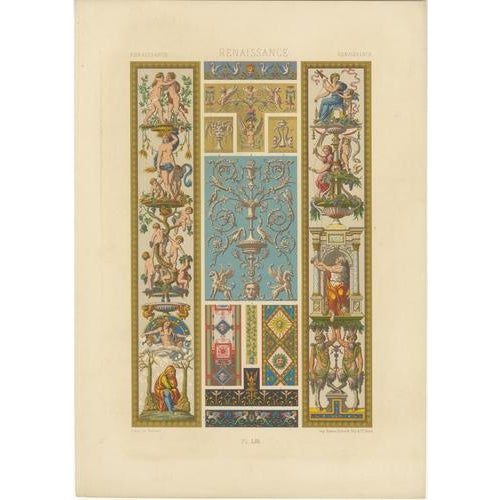 Late 19th Century Albert Racinet, Three Medieval & Renaissance Ornament Plates, 1873, Paper For Sale - Image 5 of 9