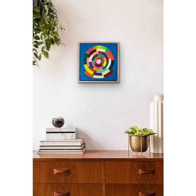 Mid-Century Modern Color Wheel: My Wish for You Abstract Art by Poppy Dodge For Sale - Image 3 of 5