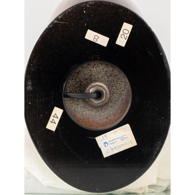 Faux Tortoiseshell Glazed Ceramic Table Lamp, France, 1970s For Sale - Image 18 of 18