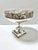 1940s Vintage Silverplate Swan Pedestal Compote Bowl With Pierced Gallery Centerpiece For Sale - Image 5 of 10