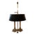 Vintage Frederick Cooper Brass Bouillotte Table Desk Lamp Tole Shade For Sale