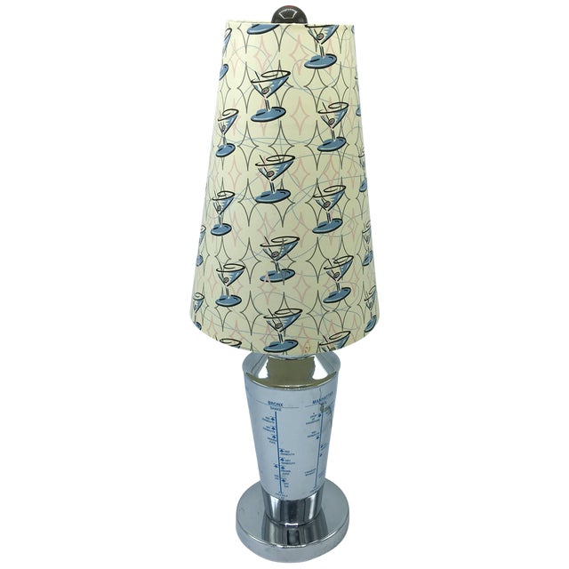 1960s Chrome Martini Shaker Lamp Chairish