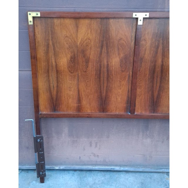 West Michigan Furniture Dimension Collection Flamed Walnut Campaign King Size Headboard. Measures 78.5" in width, 2" in...