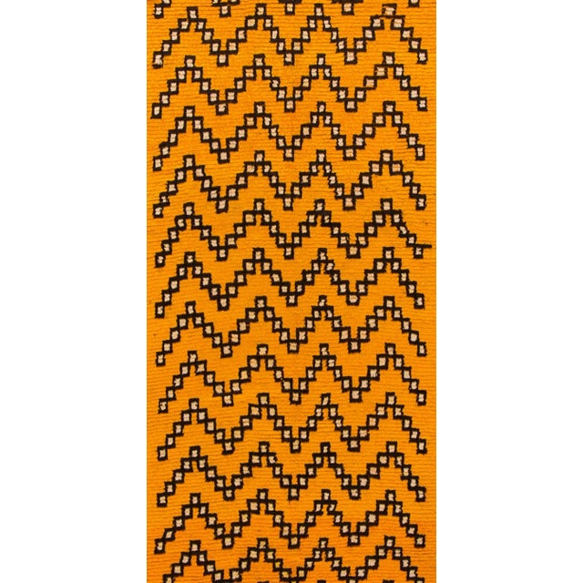 21st Century Modern Orange Moroccan Tribal Runner For Sale - Image 4 of 5