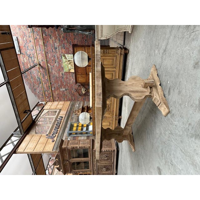 Monastery-Style Table in Oak For Sale - Image 8 of 11