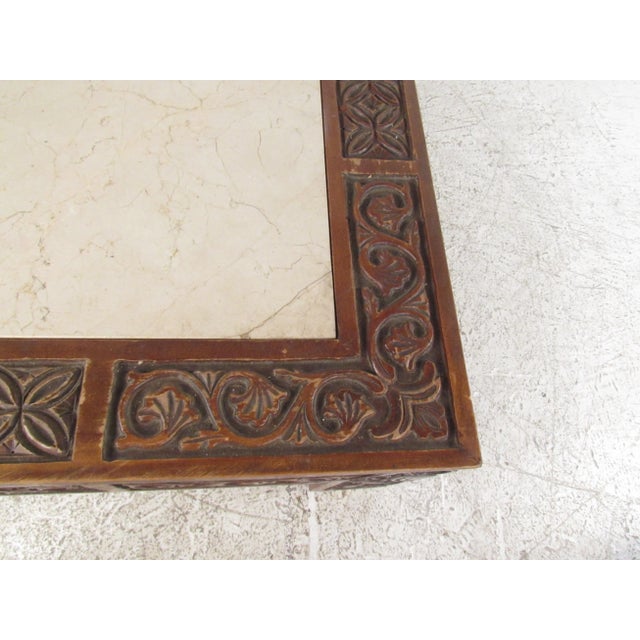 Mid-Century Marble-Top Coffee Table For Sale - Image 11 of 12
