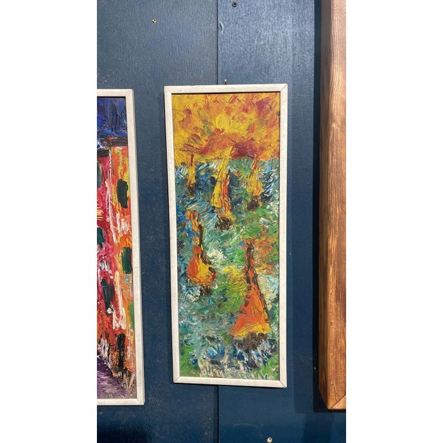 Mid-Century Florentine Oil on Board Painting – Italian Vintage Art Add a vibrant splash of mid-century modern charm to...