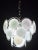 White 1970s Disc White Murano Glass Chandelier by Vistosi For Sale - Image 8 of 15