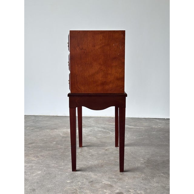 Georgian Chippendale Mahogany Three-Drawer Chest on Stand, 1960s For Sale - Image 13 of 16