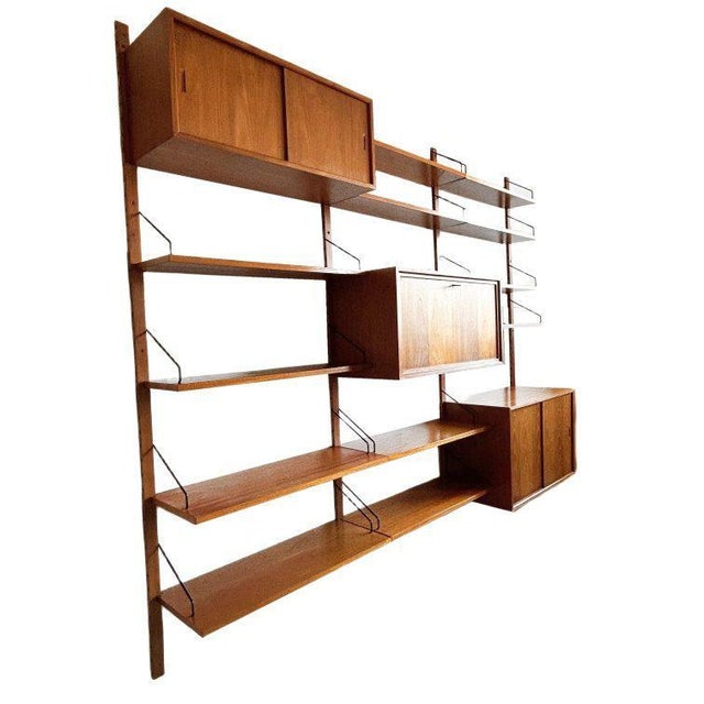 Mid-Century Modern Danish Royal Wall Unit by Poul Cadovius, 1950s For Sale - Image 5 of 13