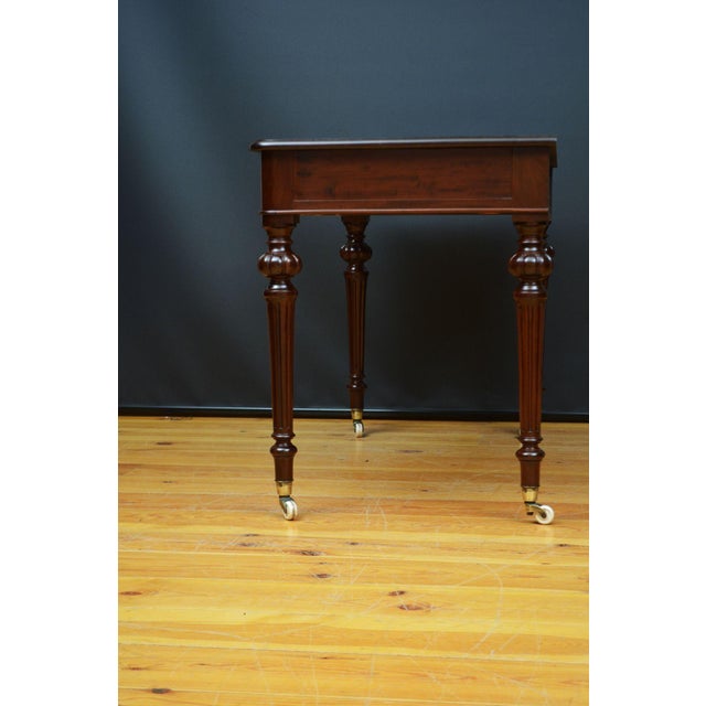 Victorian Mahogany Writing Desk or Dressing Table For Sale - Image 17 of 18