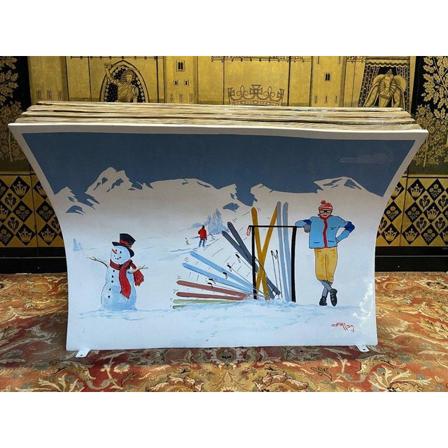 Brown Resin Mountain Bench by Daniel Pillon For Sale - Image 8 of 8