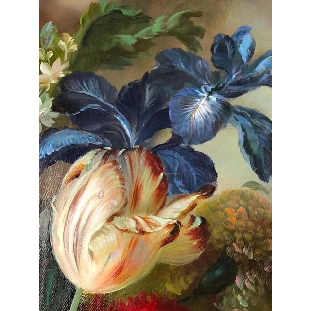 Bouquet of Carnations, Still Life by S. Pecora, 20th Century For Sale - Image 11 of 15