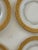 Moser Glassworks Splendid Antique Moser Glass Dessert Plates With Gold Trim- Set of 4 For Sale - Image 4 of 4