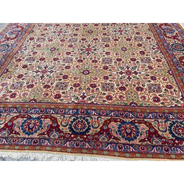 Large Mid-Century Kashan Rug For Sale - Image 11 of 18