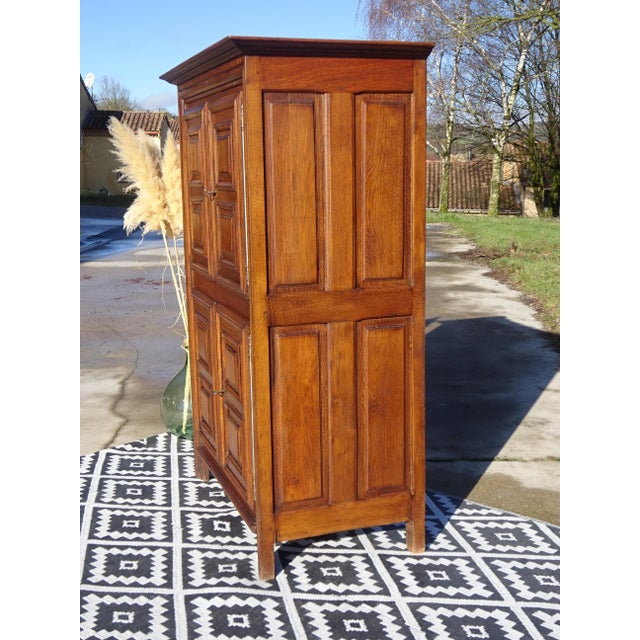 Vintage High Sideboard in Oak, 1960s For Sale - Image 14 of 18