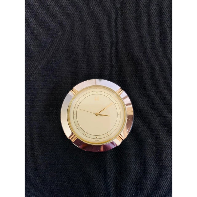 Transparent Vintage Hoya Museum Crystal Desk Clock For Sale - Image 8 of 13